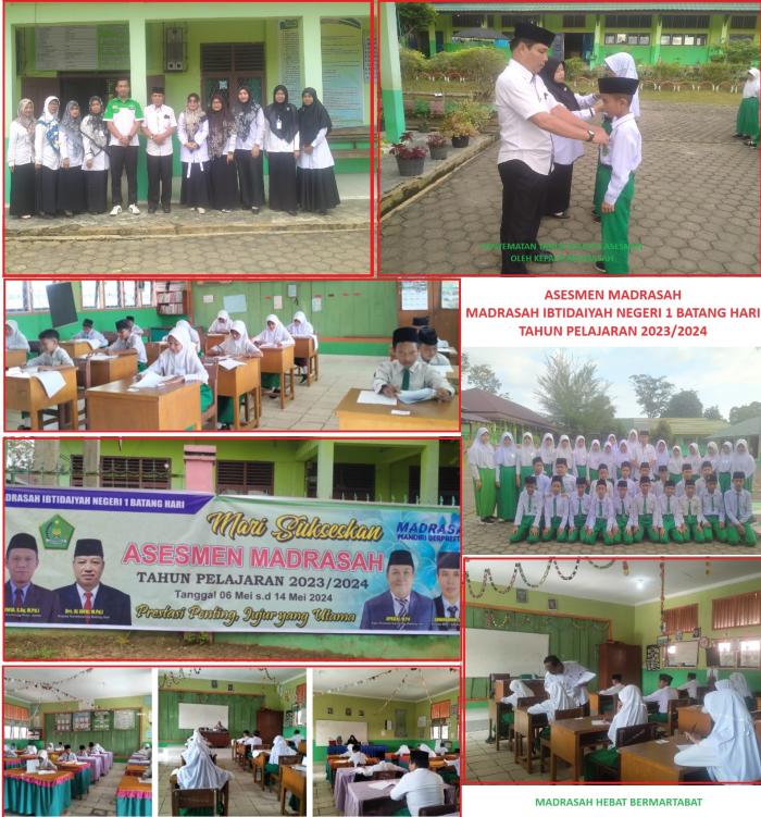 PELAKSANAAN ASESMEN MADRASAH MIN 1 BATANG HARI TP. 2023-2024